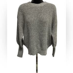 Another love silver and gray long sleeve sweater crew neck size small NWOT